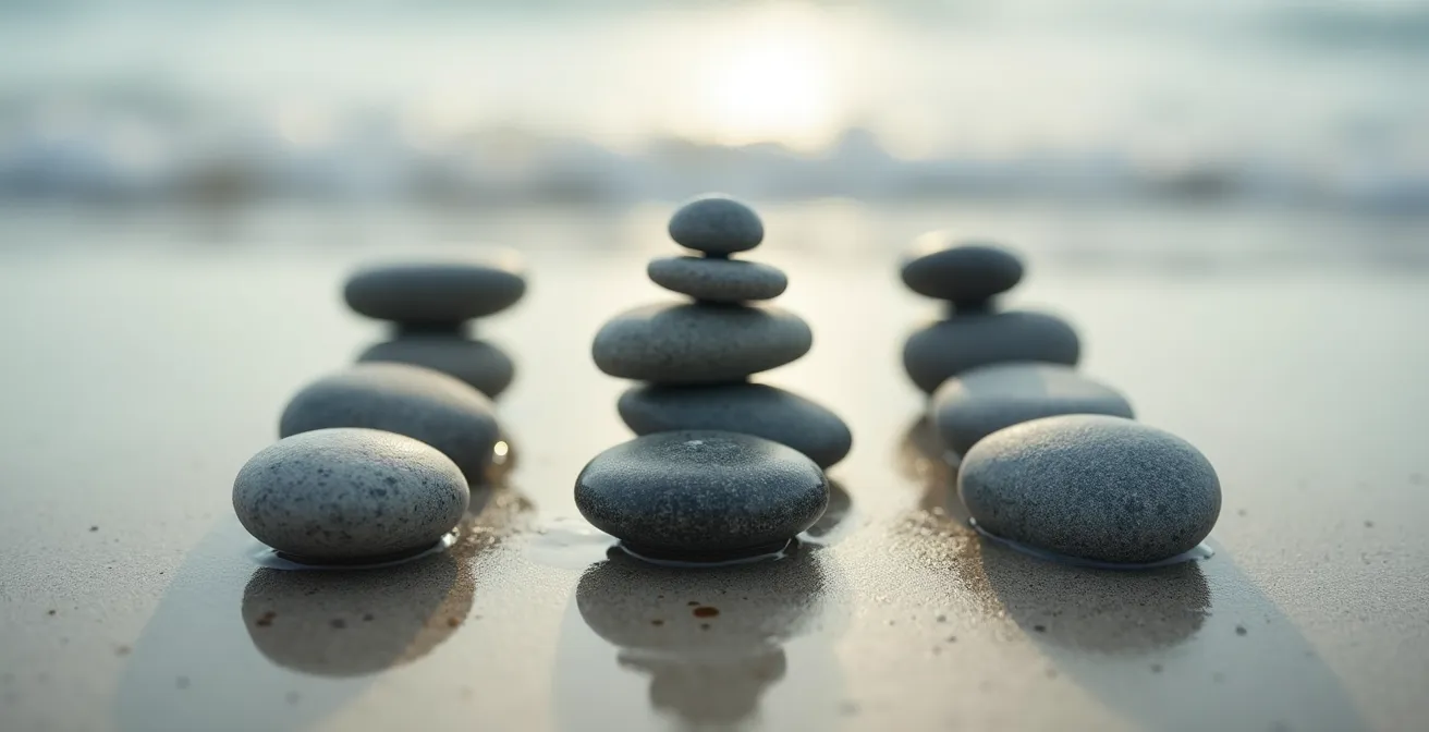 Visualisation schématique de la technique de respiration carrée avec métaphore géométrique