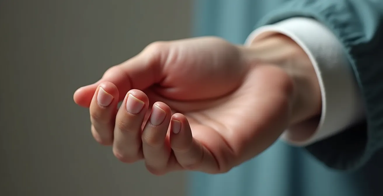 Personne allongée pratiquant la relaxation progressive de Jacobson en contractant puis relâchant ses muscles