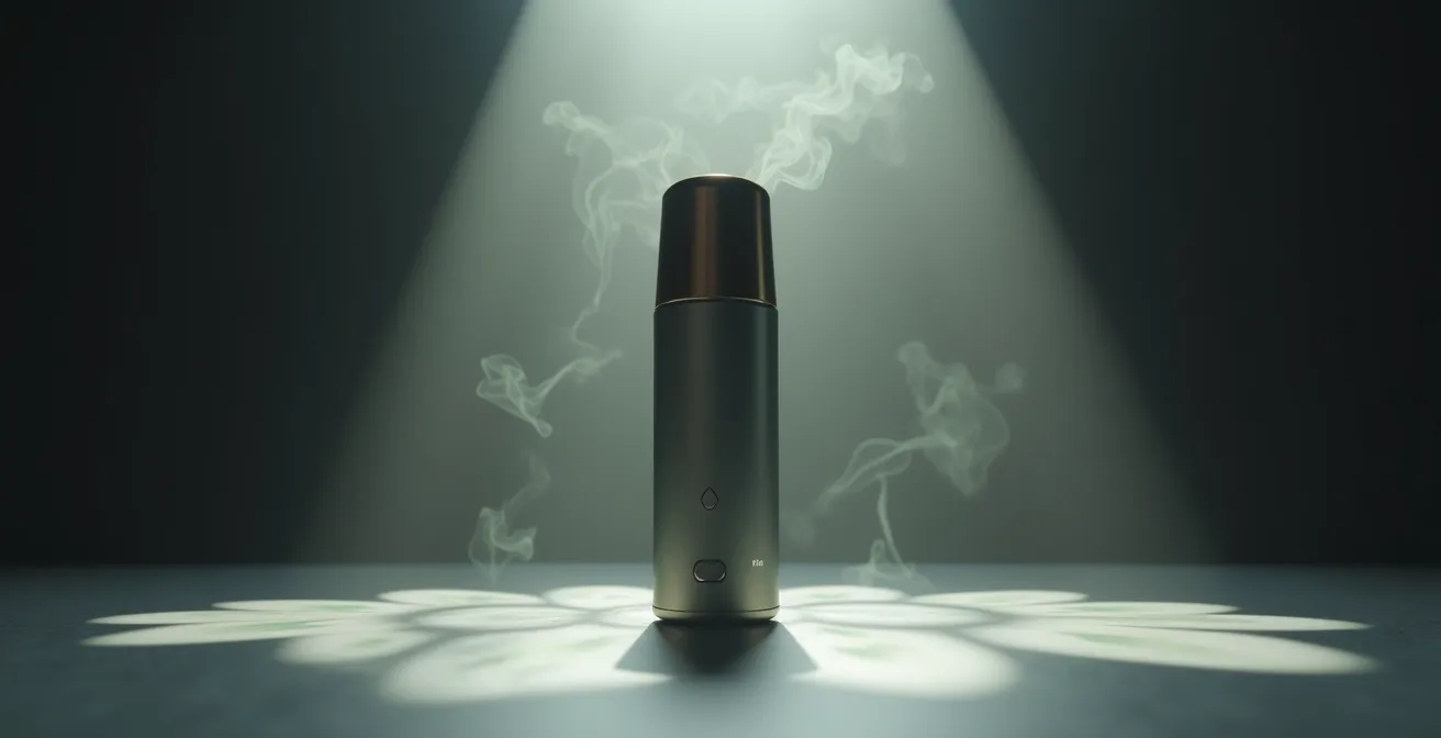 Vue détaillée d'un vaporisateur d'herbes sèches avec focus sur la qualité de fabrication